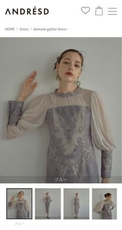 ANDRESD damask gather dressのサムネイル