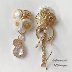 No.70ヴィンテージアシメ♡ハンドメイドピアスのサムネイル