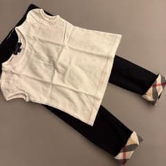 BURBERRY ホワイト Tシャツ 100A レギンス 3y 98cm - メルカリ