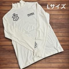 パーリーゲイツノースリーブ PGG モックハイネックシャツサイズ1ホワイト 192 パーリーゲイツ ハイネック長袖シャツ ホワイト モックネック L