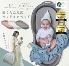 美品】5ヶ月程使用 ネオママイズム nemamaismベッドインベッド グレー 