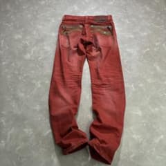 希少】 00s EDWIN Red Denim y2k gimmick ヒゲ - メルカリ