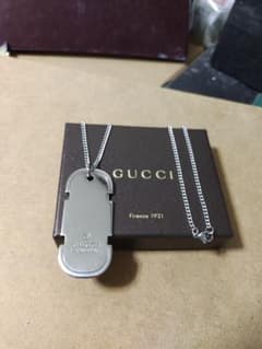 良好品 GUCCI グッチシルバー925 Gネックレス イタリア製 高級感あり 