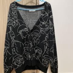 graniph グラニフ ナイスミドルエイジドメン おじさん柄 カーディガン Mのサムネイル
