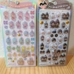 モンチッチ　うるちゅるポップシール　白黒　カラフルのサムネイル