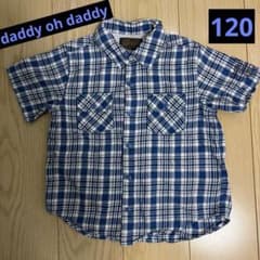 120 チェックシャツ　daddy oh daddy ダディオダディのサムネイル