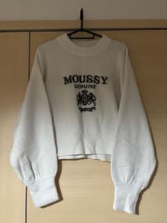 MOUSSY ロゴ刺繍 ボリュームスリーブセーター FREEのサムネイル