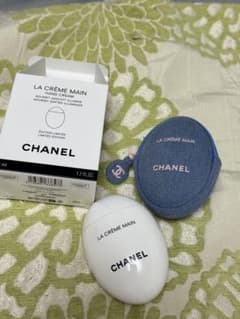 LA CRÈME MAIN デニムケース付き　箱付き CHANEL LA CRÈME MAIN 限定版 50ml デニムケース付き - メルカリ