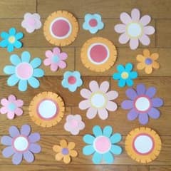 保育壁面　春の花のサムネイル