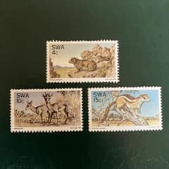 外国切手 スワジランド王国（現エスワティニ王国） 動物3種