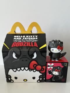 キティ ゴジラ USA限定マクド ハッピーセットドジャースコラボ 紙製頭