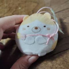 스미코구라시 미니 봉제인형 고양이 키홀더