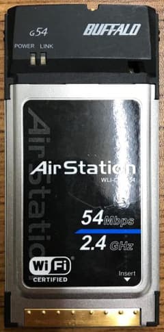 CardBus用無線LANカード BUFFALO WLI-CB-G54 ジャンクのサムネイル