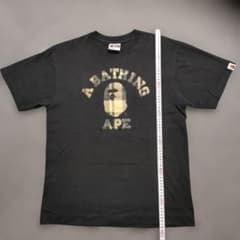 A BATHING APE Tシャツ ブラック チェック柄のサムネイル