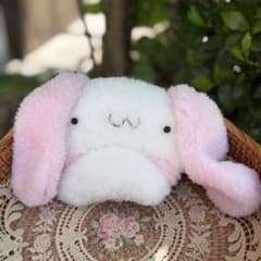 ノイズキャンセリングうさちゃん　ハンドメイド　ぬいぐるみ　手縫い ノイズキャンセリングうさちゃん ハンドメイド ぬいぐるみ 手縫い