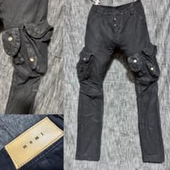 mnml マルチポケット デザインカーゴパンツ 黒 ブラック　インポート メンズ mnml マルチポケット デザインカーゴパンツ 黒 ブラック インポート