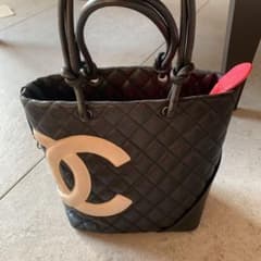 CHANEL  カンボンラインラムスキントートバッグ　ココマークのサムネイル