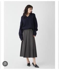【ミラオーウェン完売品】バックル付きOneWAYプリーツスカートのサムネイル