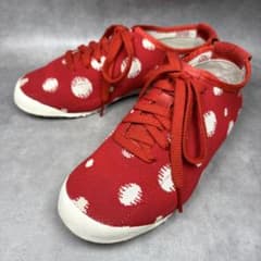 【希少/限定】オニツカタイガー メキシコ66 ニット 水玉 赤 23