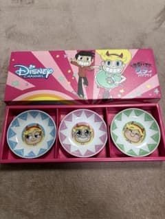 悪魔バスター　スターバタフライ　小皿 3点セット ディズニーチャンネル 悪魔バスター スターバタフライ 小皿 3点セット ディズニーチャンネル