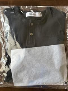 VALLAD V.HENRY NECK BLACK ヘンリーネック Mサイズ - メルカリ