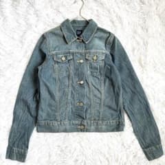 Old Gap ◇ Whiskered Cropped Denim Jacket Y2K Short Length M