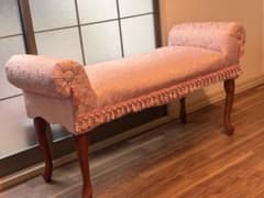【アンティーク風ベッドエンドベンチ　猫脚】 アンティーク風ベッドエンドベンチ 猫脚】 - メルカリ