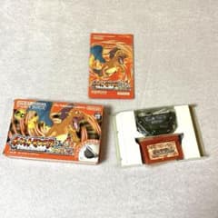ポケットモンスター ファイアレッド 箱、取扱説明書、アダプタ付 動作