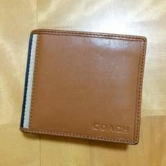売り切り COACH ★ ヘリテージ レザー ウォレット 2折り財布 メンズのサムネイル