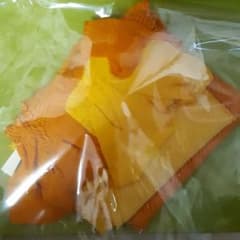 帯揚げ2点　黄色とオレンジのサムネイル