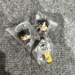 名探偵コナン めじるしアクセサリー3 毛利蘭　工藤新一　スケートボード　セットのサムネイル