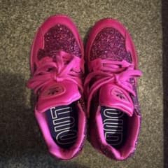 adidas ピンク グリッター スニーカーのサムネイル