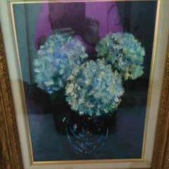 紫陽花　油絵のサムネイル