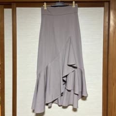 INGNI アシンメトリー フレアロングスカート グレージュのサムネイル
