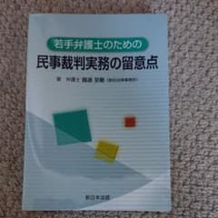 若手弁護士のための民事裁判実務の留意点のサムネイル