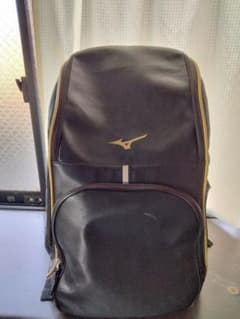 Mizuno スポーツバッグ 黒/金