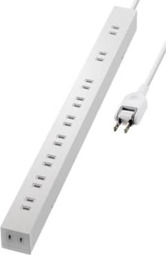 ELECOM 電源タップ 10個口 2m ECT-0102WHのサムネイル