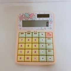 リトルツインスターズ キキララ 電卓 2012年製 レトロ - メルカリ