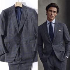 イザイア ISAIA スーツセットアップ GREGORYチェックグレー GLORYGUY & Cachette｜興味の無い人にっては無名。でも正に理想のISAIA