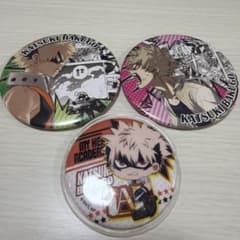 僕のヒーローアカデミア 爆豪勝己 缶バッジ 3種セットのサムネイル