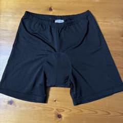 黒いサイクル用　ストレッチインナーパンツのサムネイル