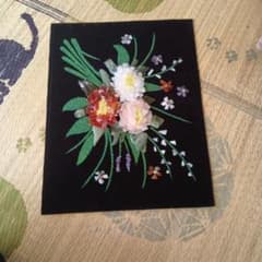 天然石 宝石画 額装 花束 アートのサムネイル