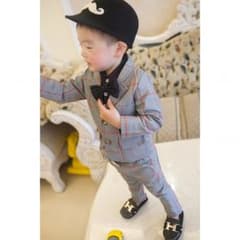 90cm★KIDS フォーマル スーツ 子供 男の子 2点セットのサムネイル