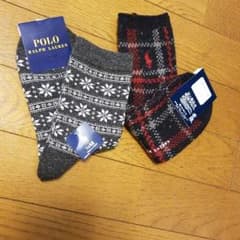Poloラルフローレン靴下(二足組)のサムネイル