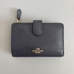 COACH 二つ折り財布 ネイビーのサムネイル
