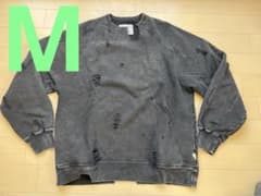 SSZ エスエスズィー BORO CREW ボロクルーネックスウェット - メルカリ