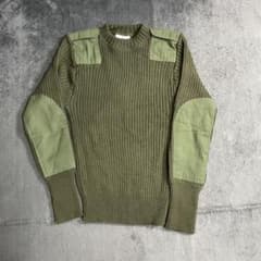 90s U.S.ARMY コマンドセーター　エルボーパッジ　米軍実物のサムネイル