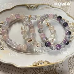 ガラスビーズ ブレスレット3本セット （ハンドメイド） No.Aのサムネイル
