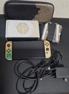 Nintendo Switch 젤다의 전설 유기 EL 모델 케이스 첨부
