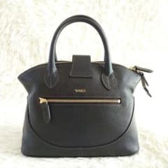専用品WAKO 銀座和光 シボ革 レザー 黒 ゴールド金具 ハンドバッグ 美品 WAKO 銀座和光 シボ革 レザー ハンドバッグ ブラック ゴールド